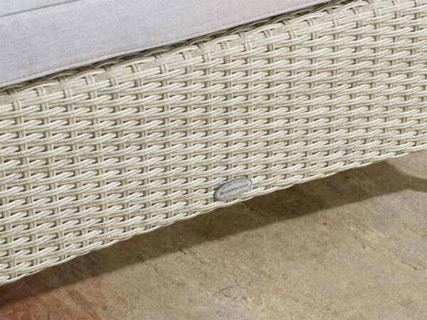 Tetbury Nutmeg Rattan 8 Seater Balcony Set with Tree-Free Top, Parasol & Base - Image 4