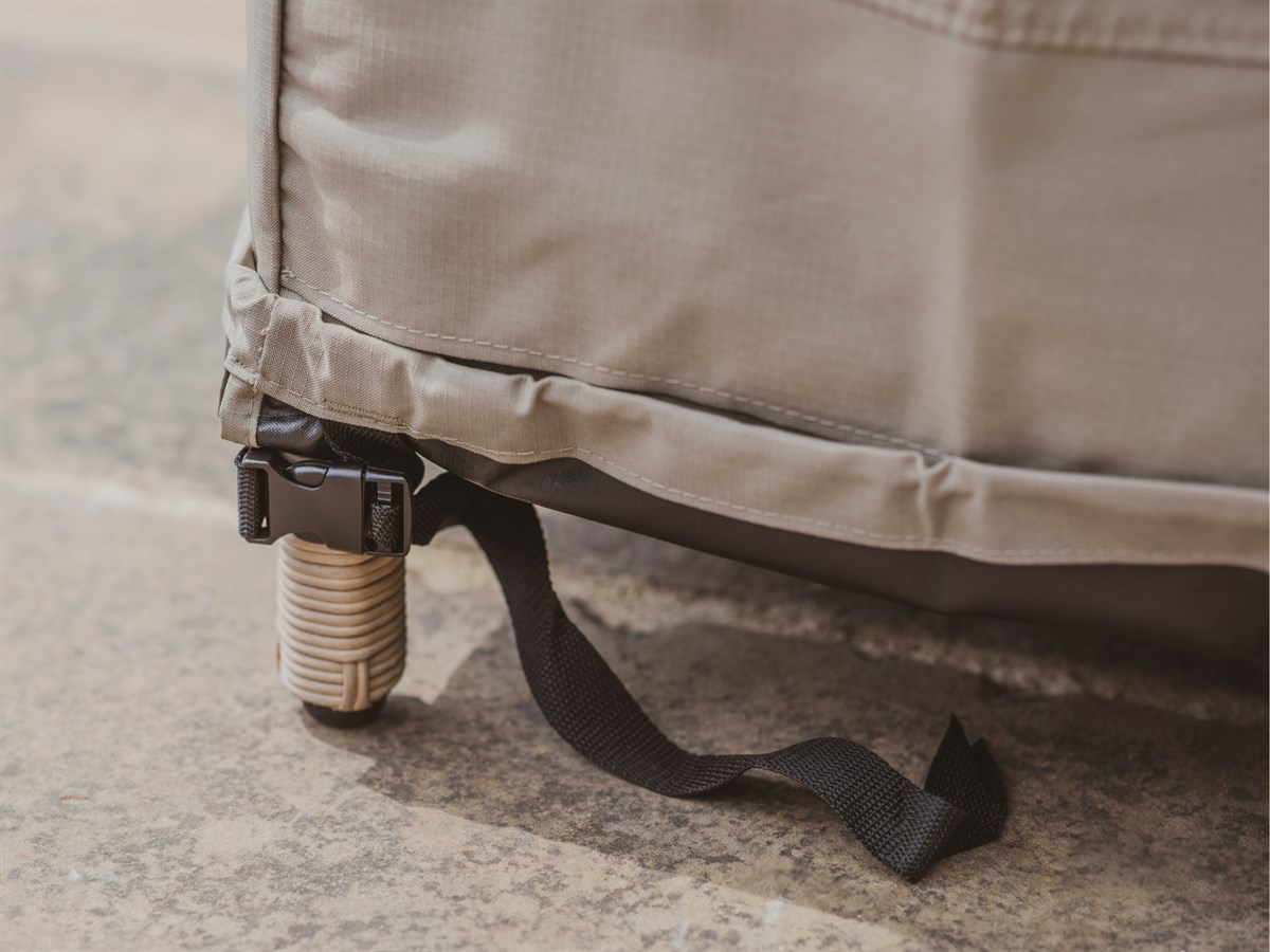 Kingscote Square Firepit Table & 4 Armchairs Set Covers - Image 5