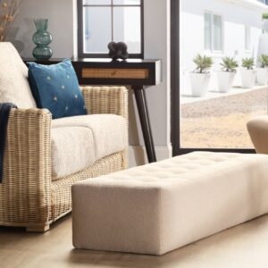 Large Ottoman Rectangular Footstool Bench