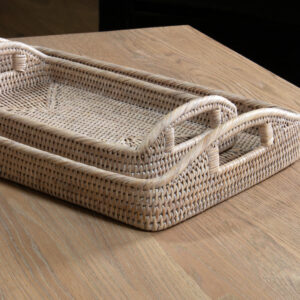 Marbury Rectangular Rattan Tray